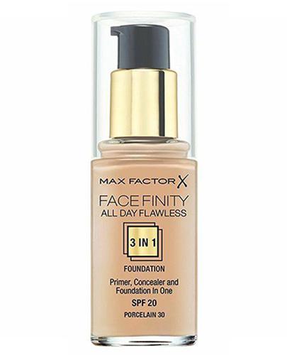 Max Factor Face Finity All Day Flawless 3w1 SPF 20 Podkład do twarzy 30 Porcelain - 30 ml - cena, opinie, wskazania zdjęcie