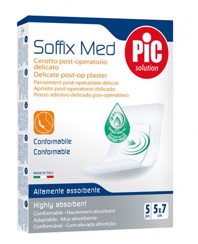 Pic Solution Soffix Med Plaster pooperacyjny z antybakteryjnym opatrunkiem 5 cm x 7 cm, 5 szt. zdjęcie