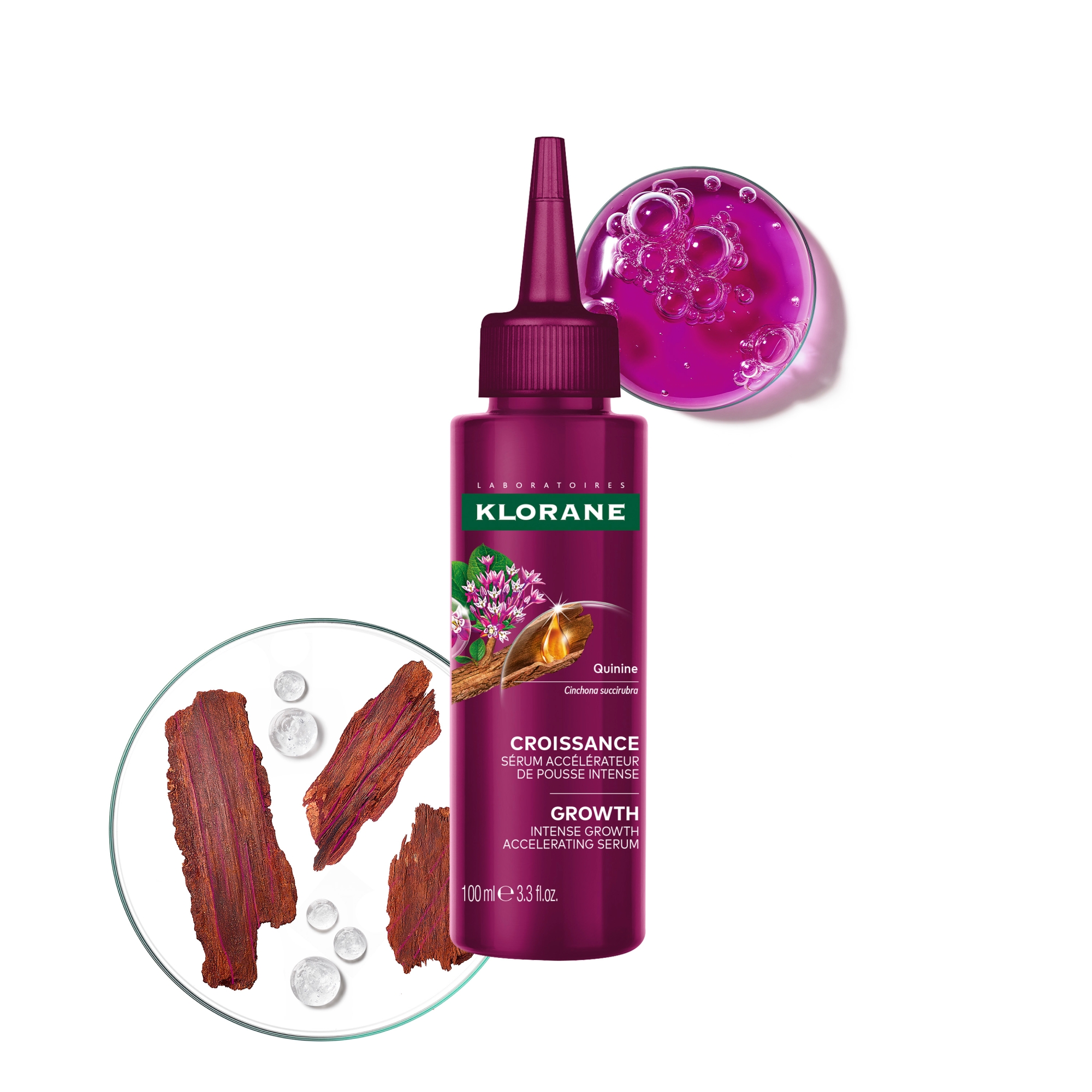 Klorane Wzrost Serum intensywnie przyspieszające wzrost włosów z adenozyn,ą 100 ml