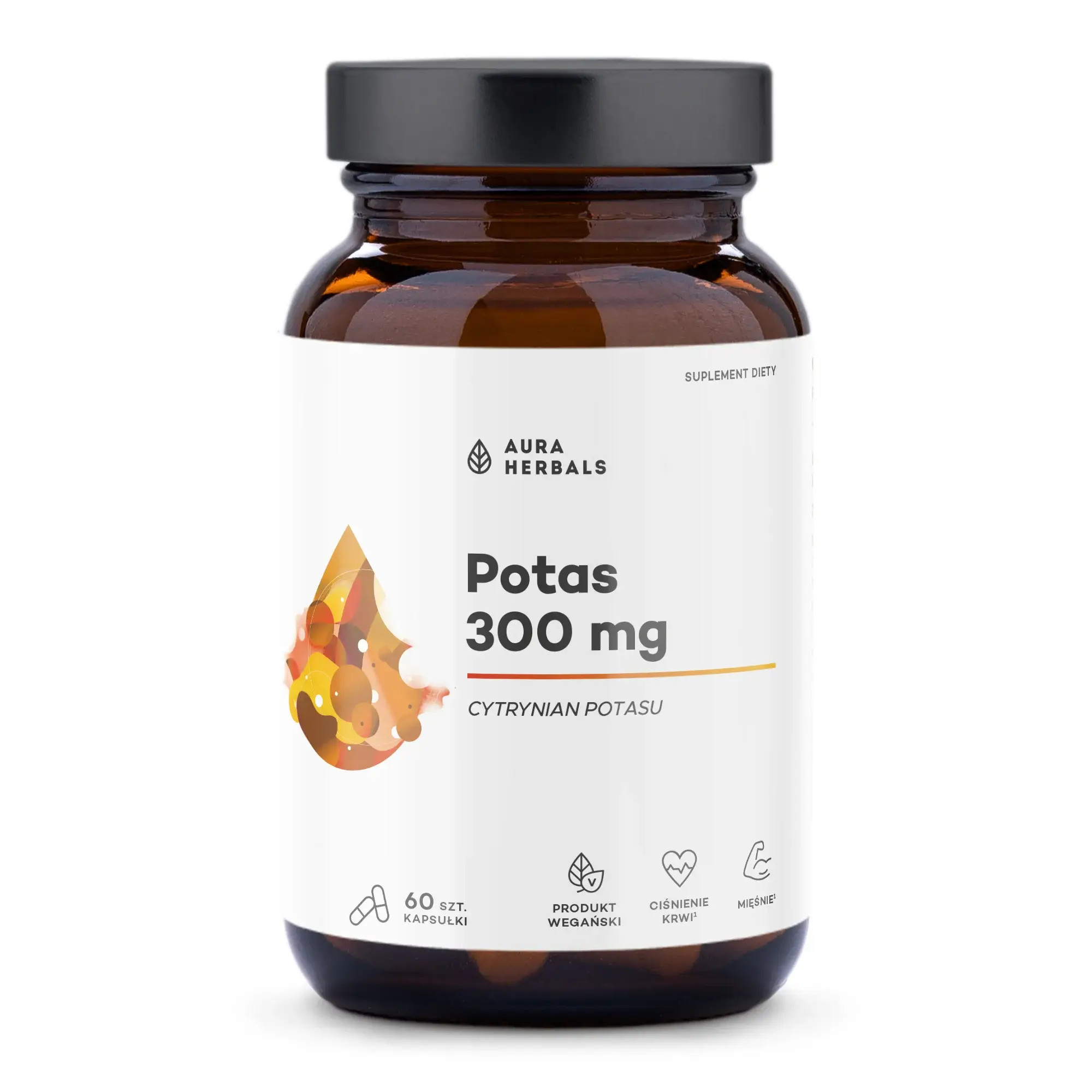 Potas 300 mg, cytrynian potasu, 60 kapsułek zdjęcie