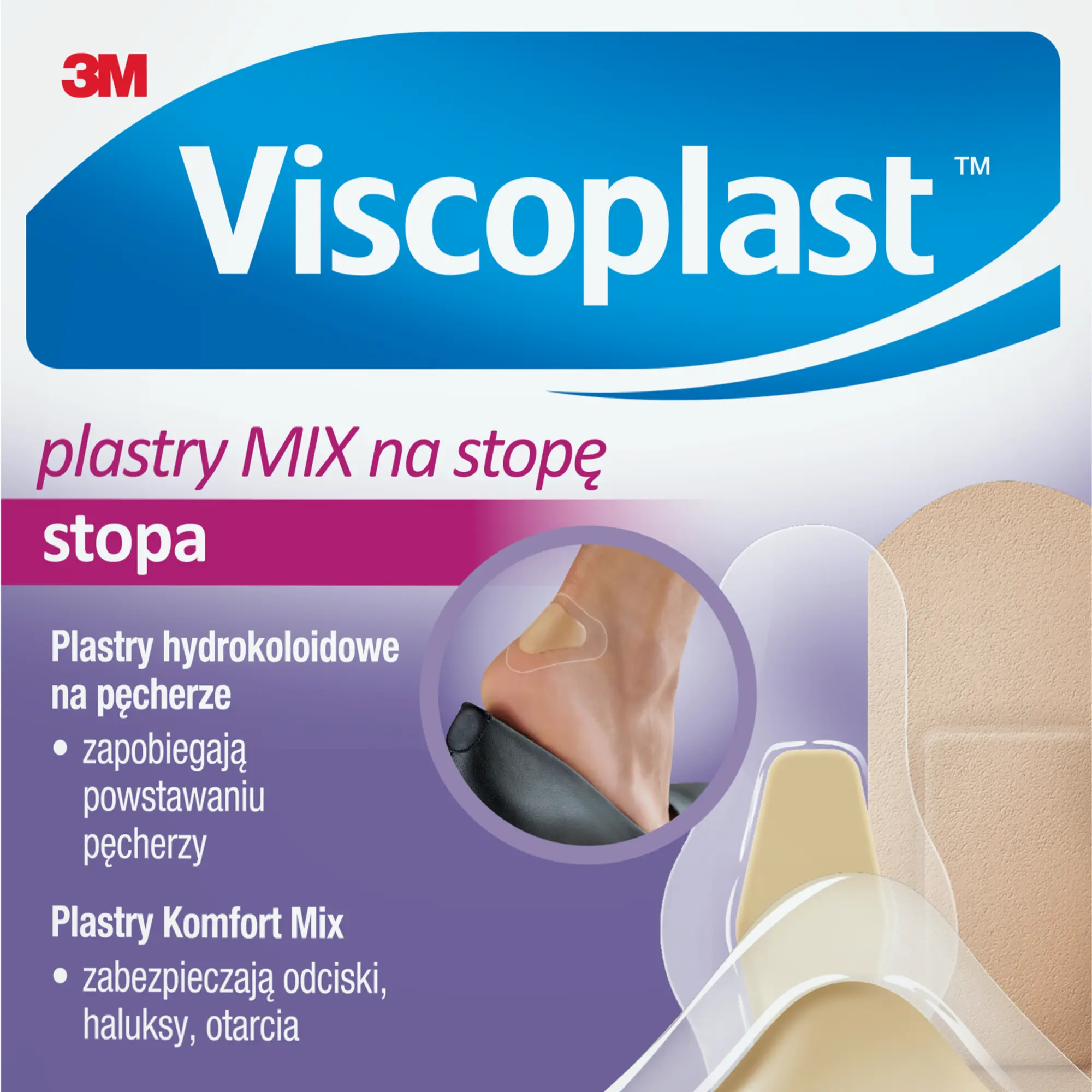 Viscoplast, Plastry MIX na stopę, 7 sztuk zdjęcie