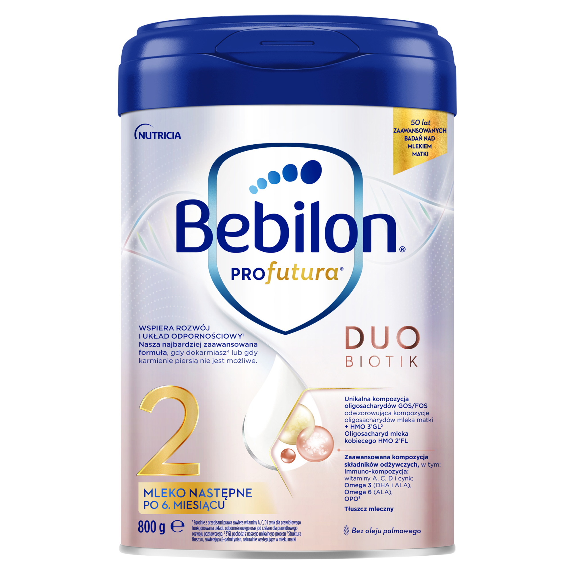 Bebilon 2 ProFutura Duobiotik mleko modyfikowane po 6 miesiącu 800 g zdjęcie