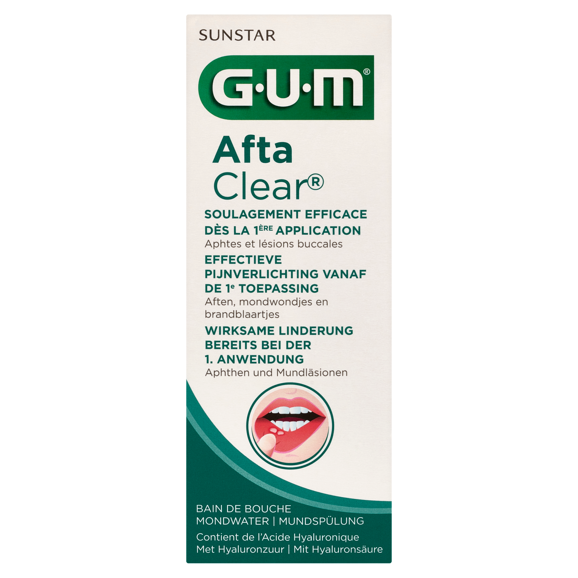 Sunstar Gum Afta Clear Płyn do płukania, 120 ml zdjęcie