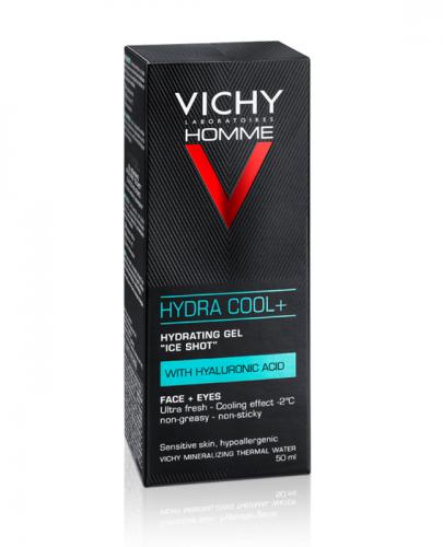 VICHY HOMME HYDRA COOL Żel nawilżający z kwasem hialuronowym - 50 ml - cena, opinie, właściwości zdjęcie