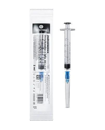 Opatrim jednorazowa strzykawka z igłą  23G x 1 1/4' 2 ml, 1 sztuka zdjęcie