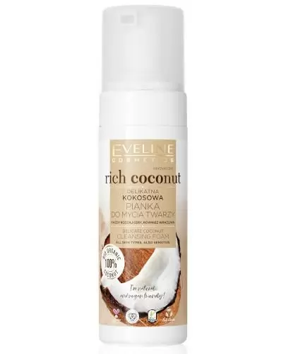 Eveline Rich Coconut delikatna kokosowa pianka do mycia twarzy 150 ml zdjęcie