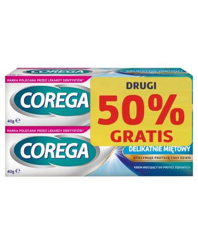 Corega Extra Strong delikatnie miętowy duopack, 40 g x 2 zdjęcie