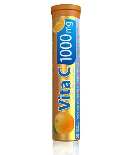 Activlab Pharma Vita C 1000 mg o smaku pomarańczowym - 20 tabl. mus. - cena, opinie, dawkowanie zdjęcie