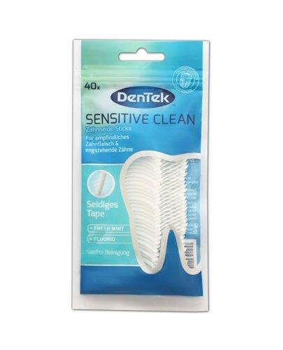 Dentek Sensitive Clean Wykałaczki z nicią dentystyczną, 40 sztuk zdjęcie