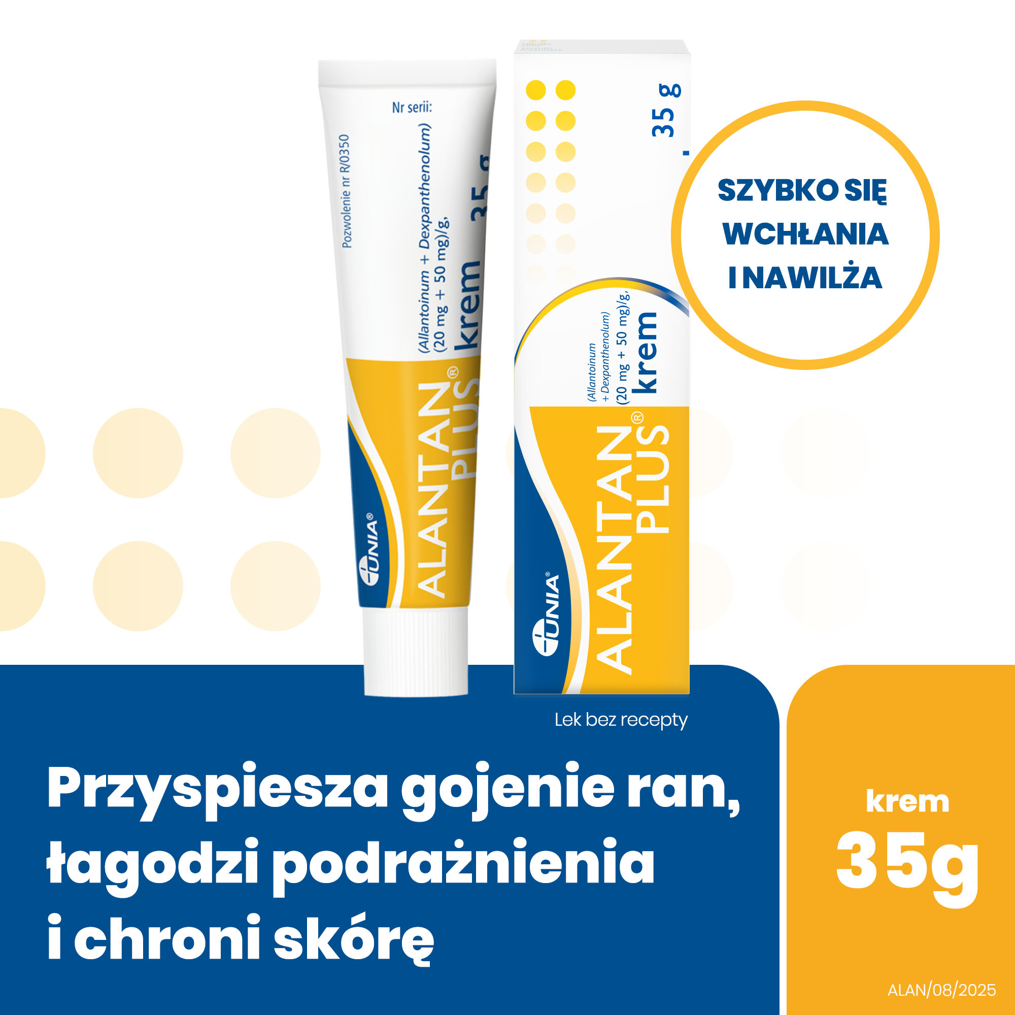 Alantan Plus (20 mg + 50 mg)/g, krem, 35 g