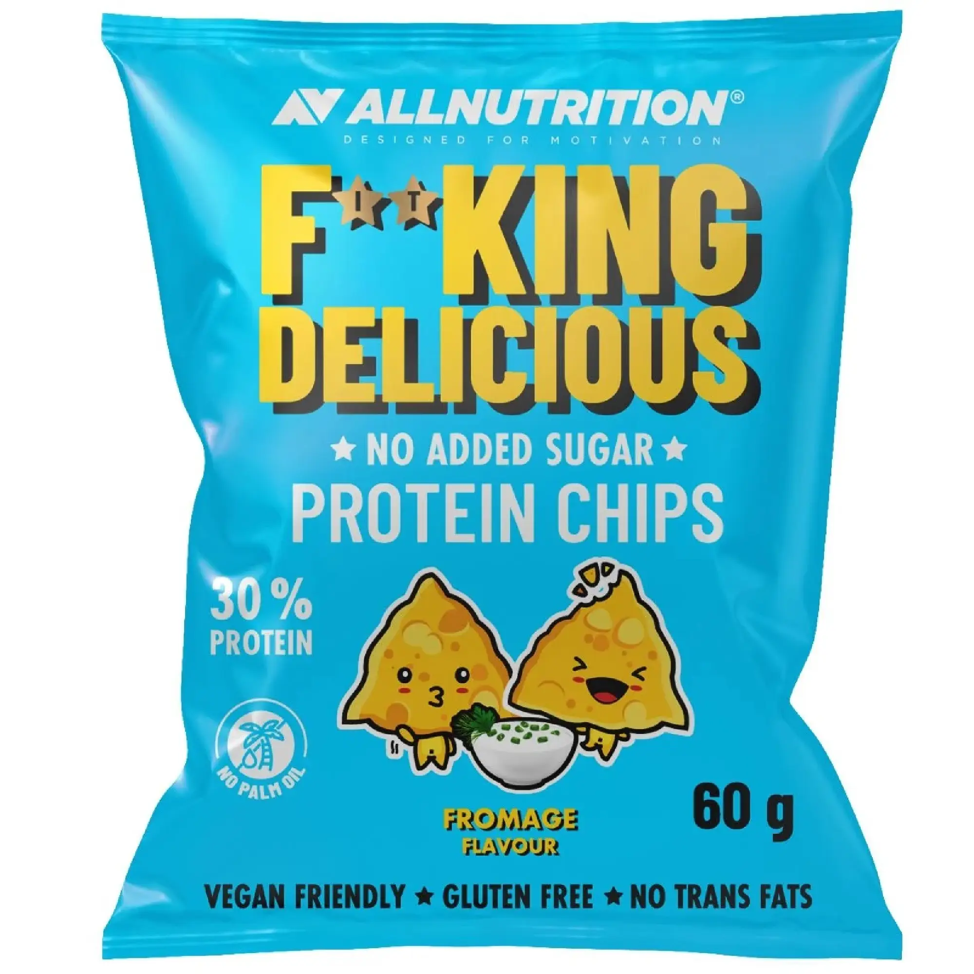 Allnutrition Fitking Delicious Protein Chips Fromage Flavour, 60 g