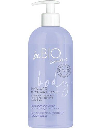 BeBio Hyaluro BIOnawilżenie Naturalny balsam do ciała nawilżająco-kojący Olej kahai + Dziki ryż, 350 ml zdjęcie