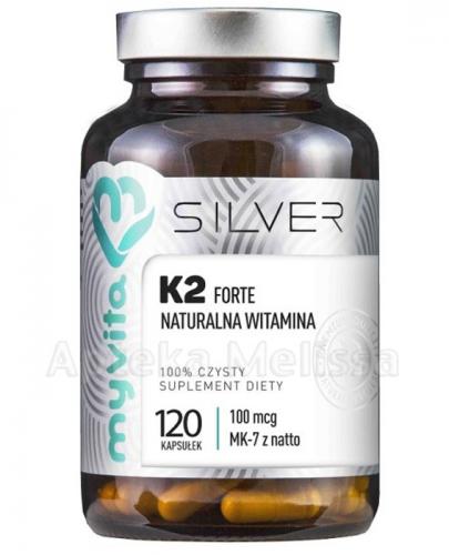 MYVITA SILVER Naturalna witamina K2 FORTE - 120 kaps. zdjęcie