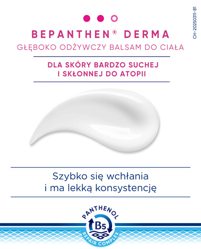 Bepanthen Derma, głęboko odżywczy balsam do ciała, 200 ml