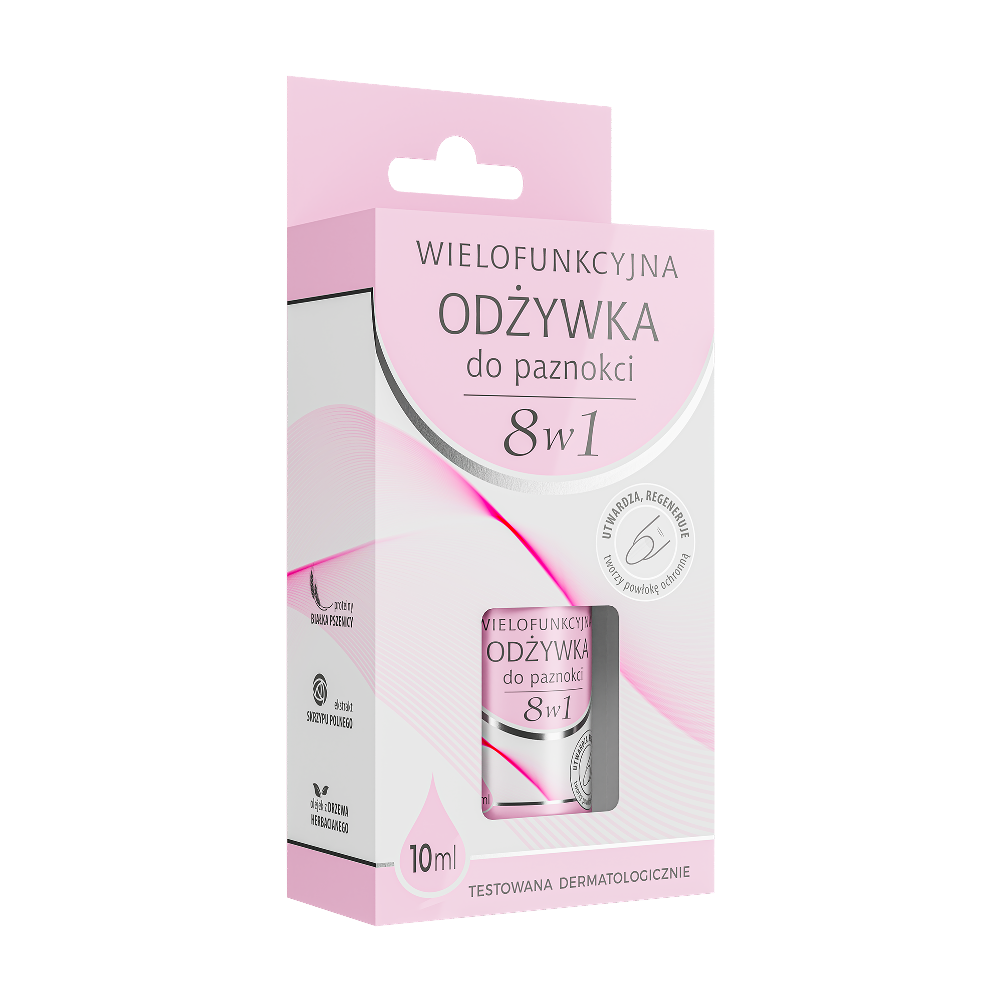 Wielofunkcyjna Odżywka do paznokci 8w1, 10 ml