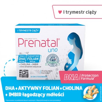Prenatal Uno, kapsułki, 60 sztuk (30 sztuk + 30 sztuk)