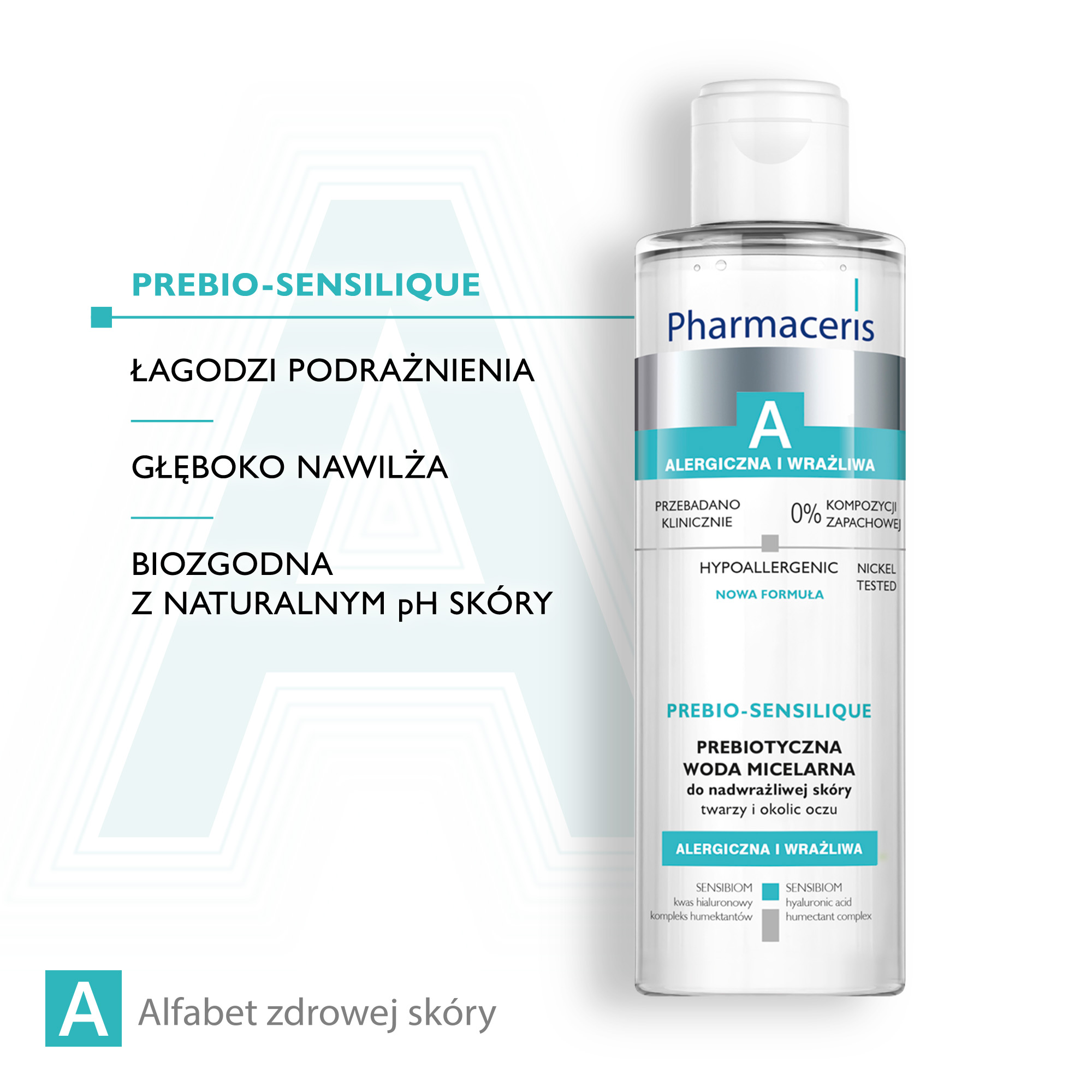 PHARMACERIS A PREBIO-SENSILIQUE Prebiotyczny płyn micelarny, 200 ml 