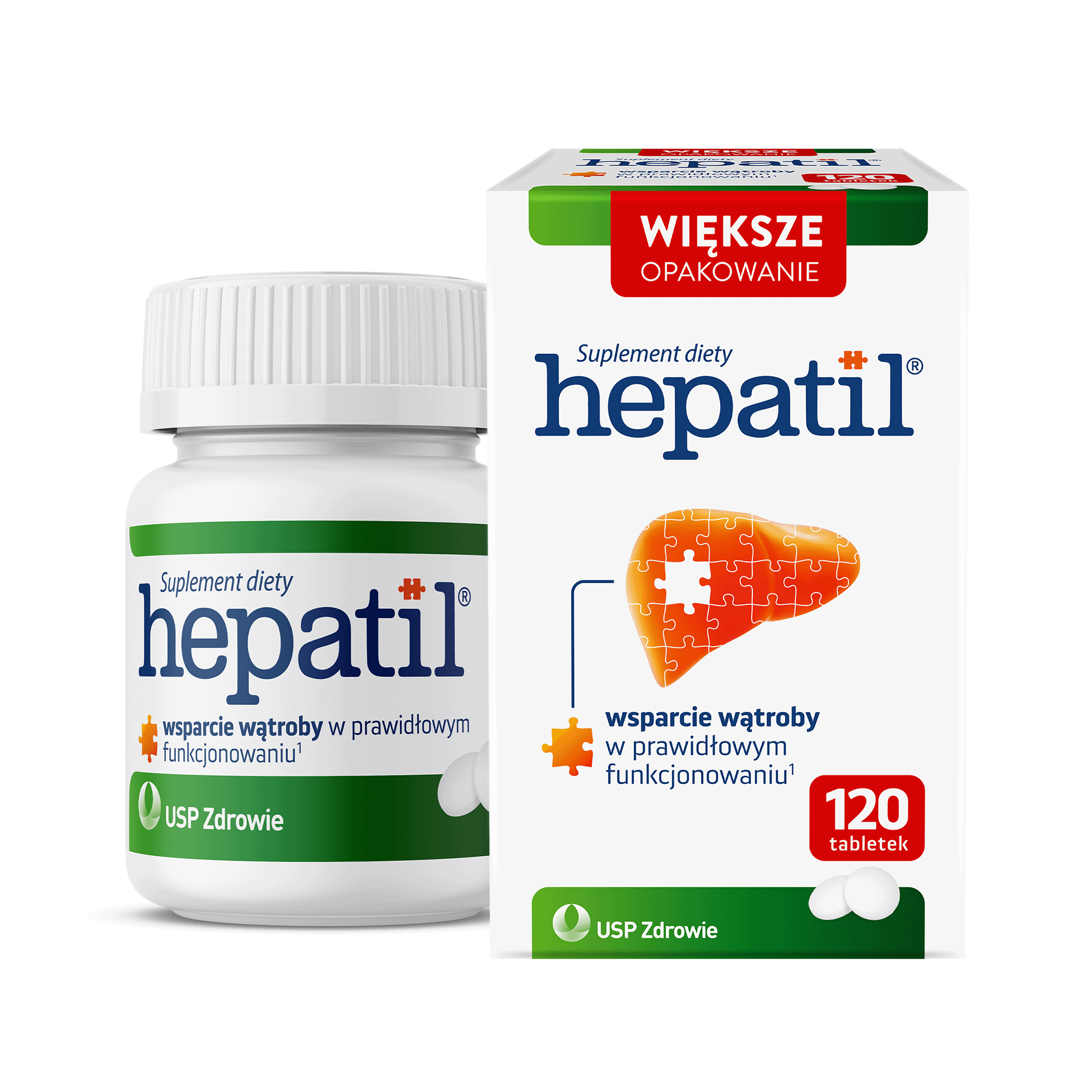 USP Zdrowie, Hepatil, tabletki, 120 sztuk zdjęcie