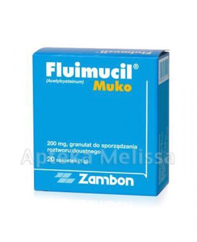 Fluimucil Muko 200mg 20 saszetek zdjęcie