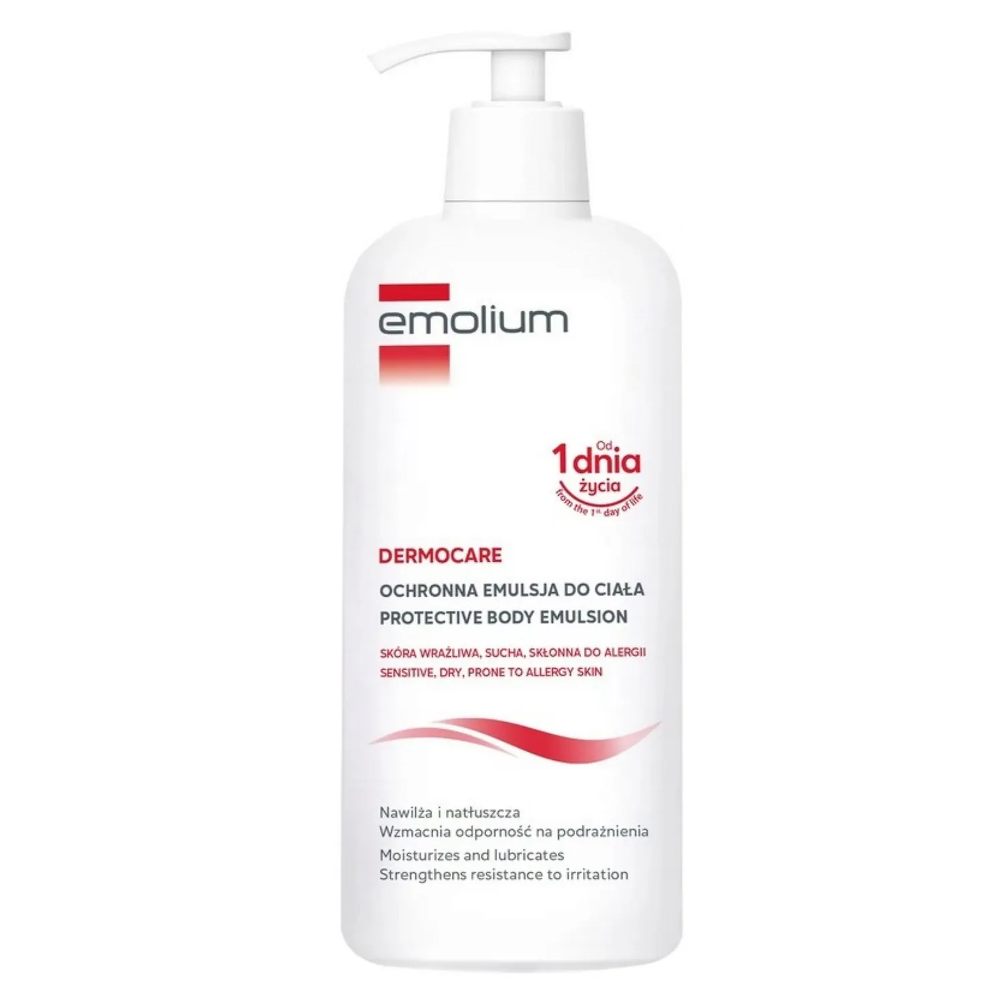 Emolium Dermocare emulsja do ciała od urodzenia, 400 ml zdjęcie