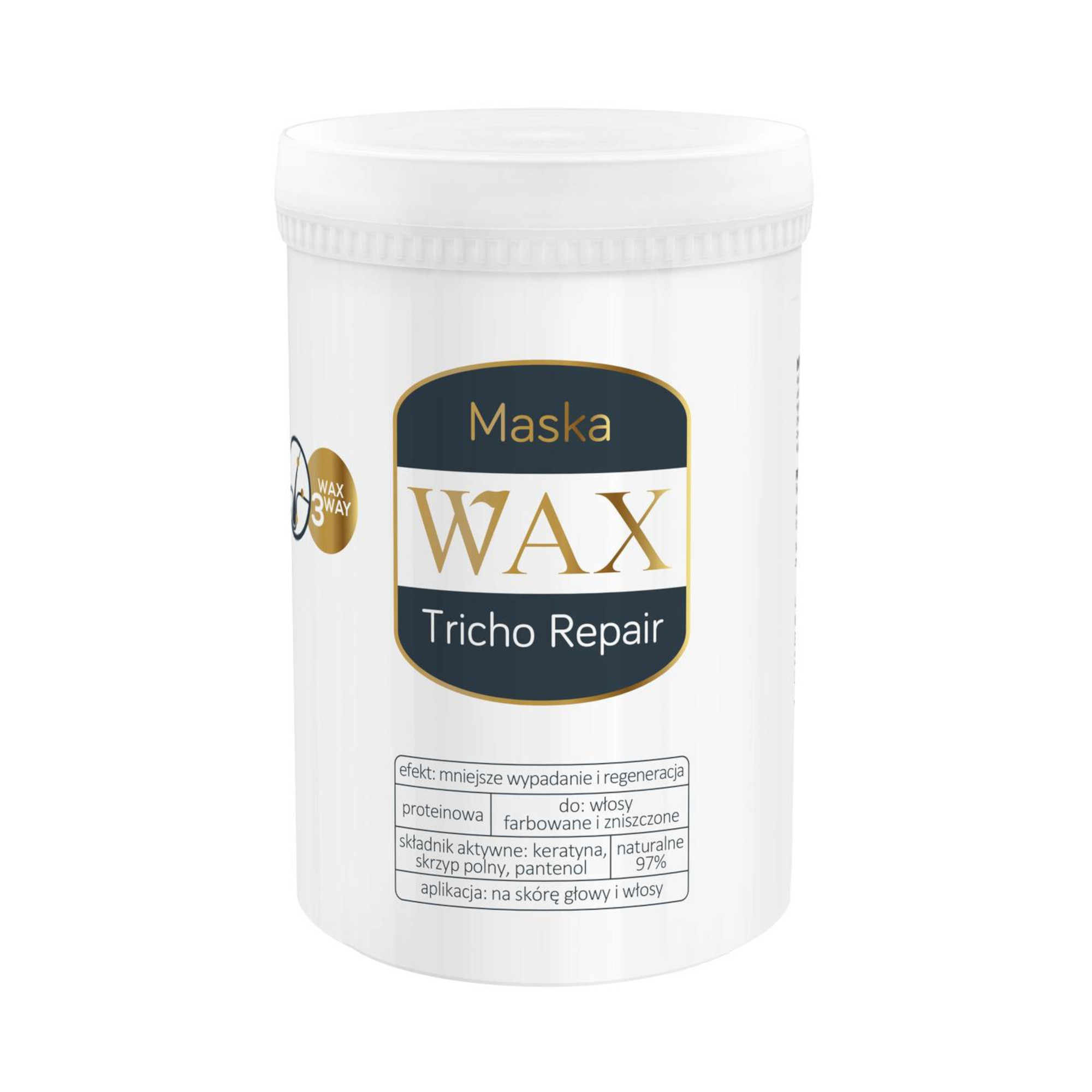Wax Tricho Repair Maska do włosów i skóry głowy regenerująca i przeciw wypadaniu, 480 ml zdjęcie