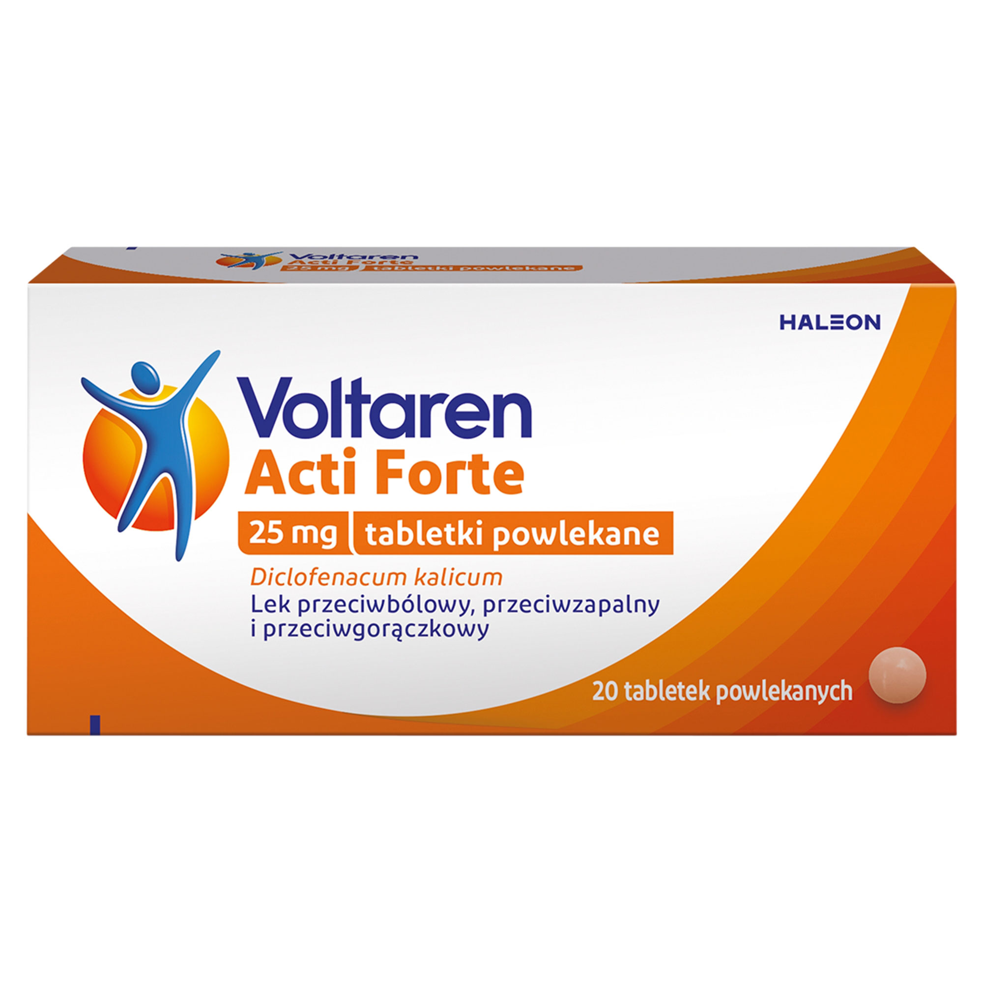 Voltaren Acti Forte 25 mg tabletki przeciwbólowe i przeciwzapalne 20 tabletek powlekanych zdjęcie
