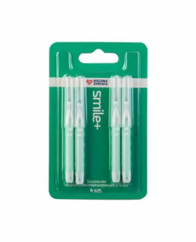 Rodzina Zdrowia smile+ szczoteczka do przestrzeni międzyzębowych 2-4 mm 4 sztuki zdjęcie