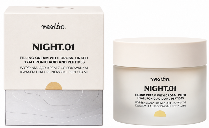 Resibo Night 0.1 Krem wypełniający na noc z kwasem hialuronowym, 50 ml  zdjęcie