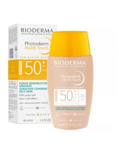 Bioderma Photoderm Nude Touch SPF50+ ochronny podkład mineralny odcień bardzo jasny 40 ml zdjęcie