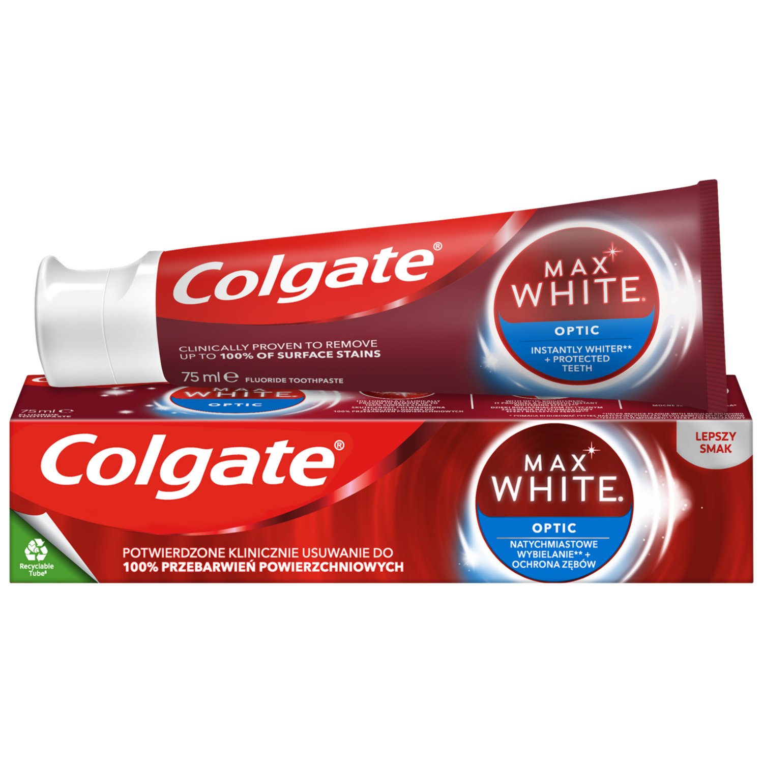 COLGATE MAX WHITE OPTIC Pasta do zębów, 75 ml