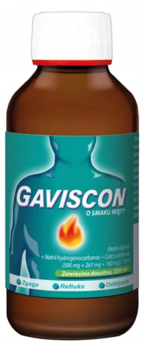 Gaviscon o smaku mięty zawiesina doustna, 250 ml zdjęcie