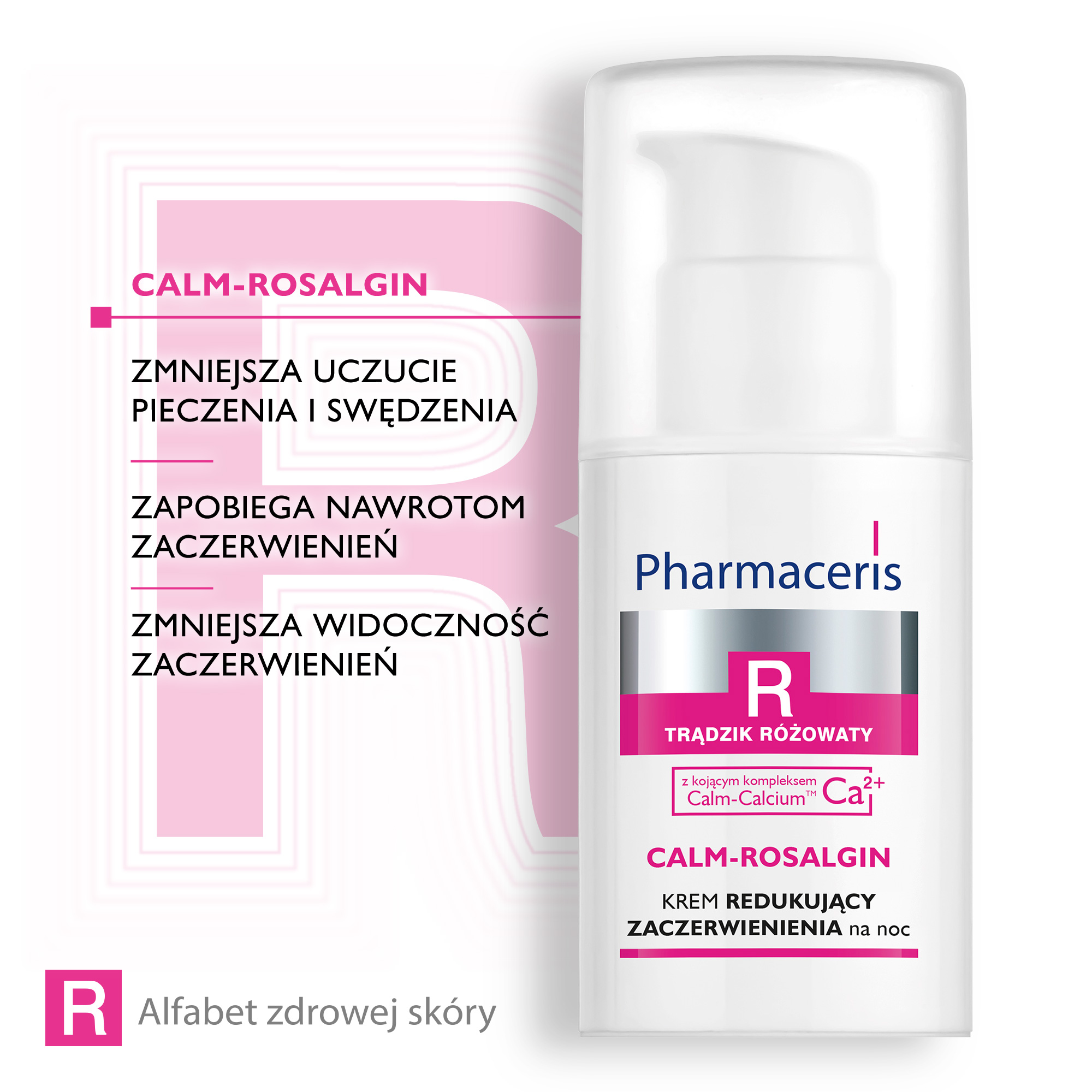 Pharmaceris R Calm-Rosalgin, krem redukujący zaczerwienienia na noc, 30 ml