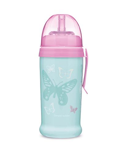 CANPOL BABIES Bidon Butterfly turkus 56/515 350 ml - 1 szt. zdjęcie
