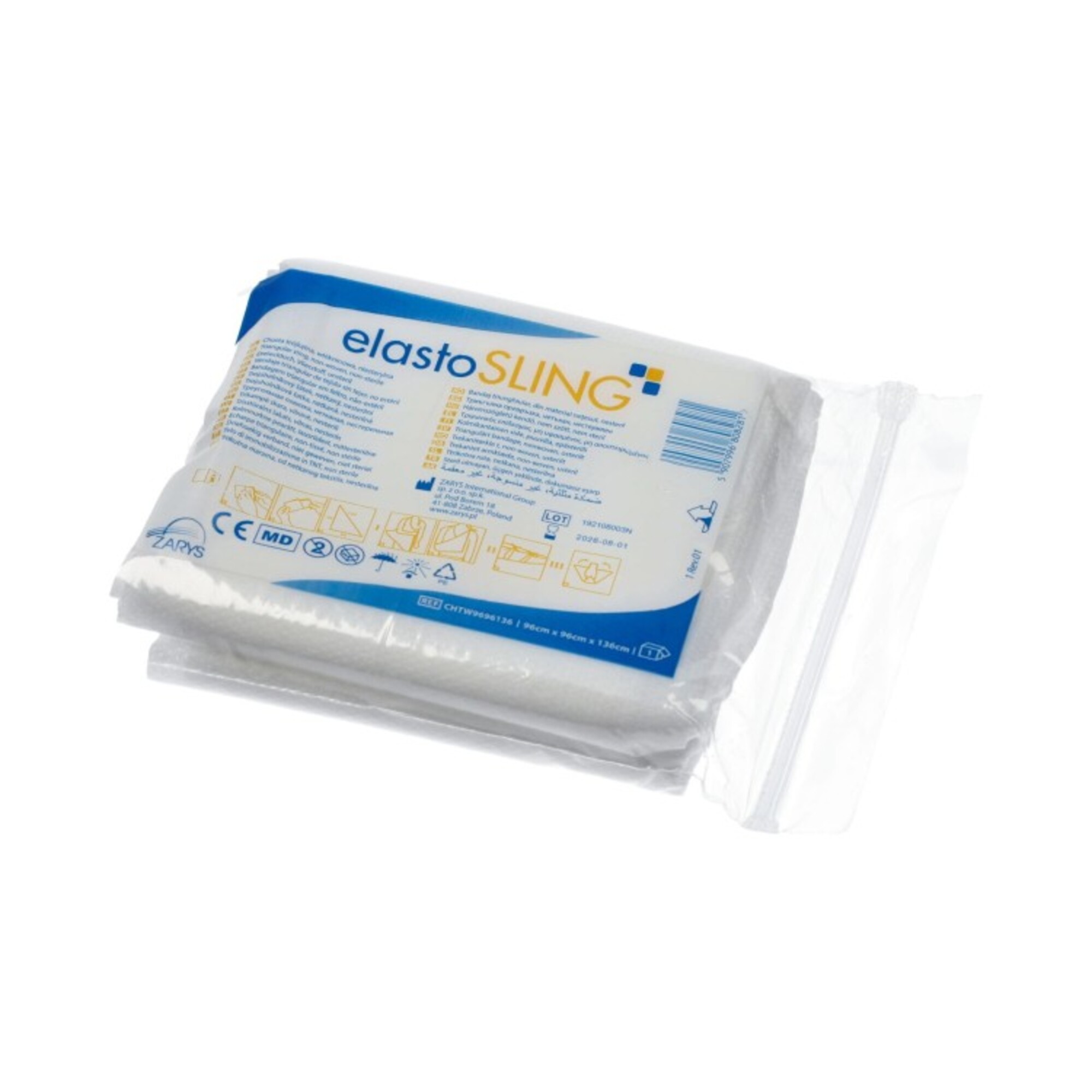 Chusta trójkątna elastoSLING włókninowa niejałowa 96cmx96cmx136c, 1 szt zdjęcie