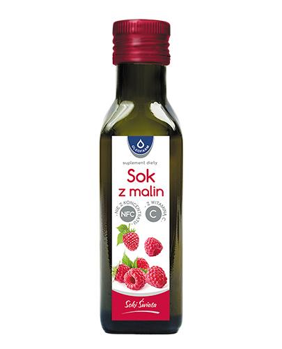 OLEOFARM Sok z malin z witaminą C, 100 ml zdjęcie