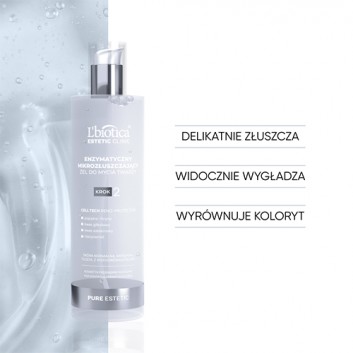 L'Biotica Estetic Clinic Pure Estetic Enzymatyczny Mikrozłuszczający Żel do mycia twarzy, 200 ml