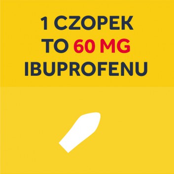 Nurofen dla dzieci 60 mg czopki 10 sztuk