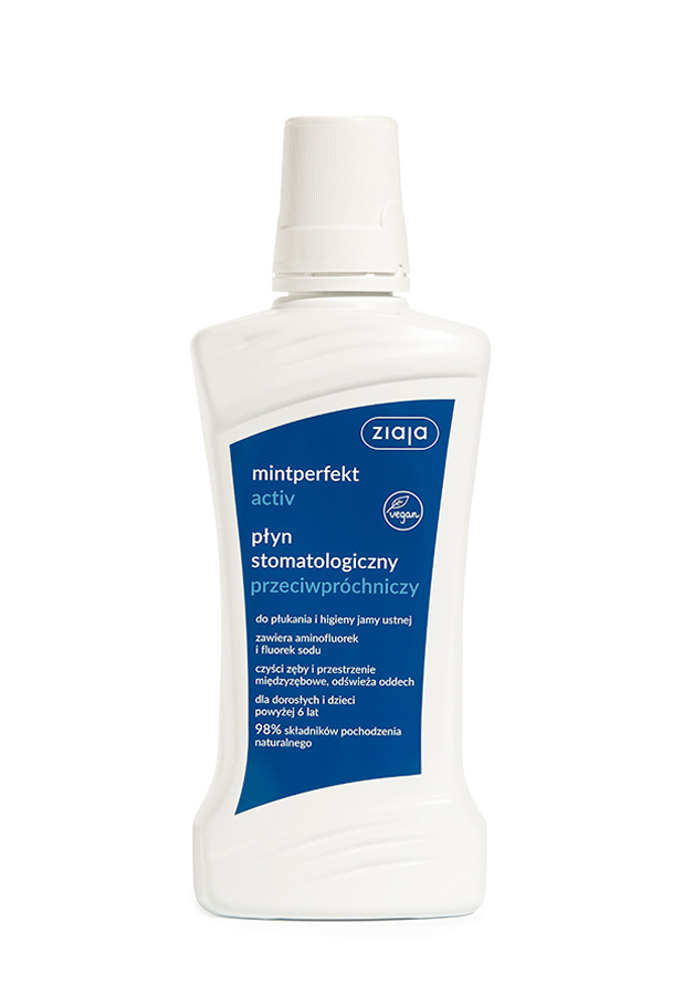 Ziaja MintPerfekt Activ płyn stomatologiczny przeciwpróchniczy 500 ml zdjęcie