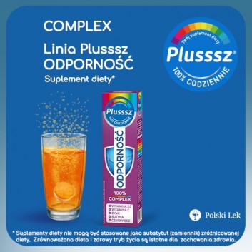 Plusssz Odporność 100% Complex - 20 tabl. - cena, opinie, stosowanie