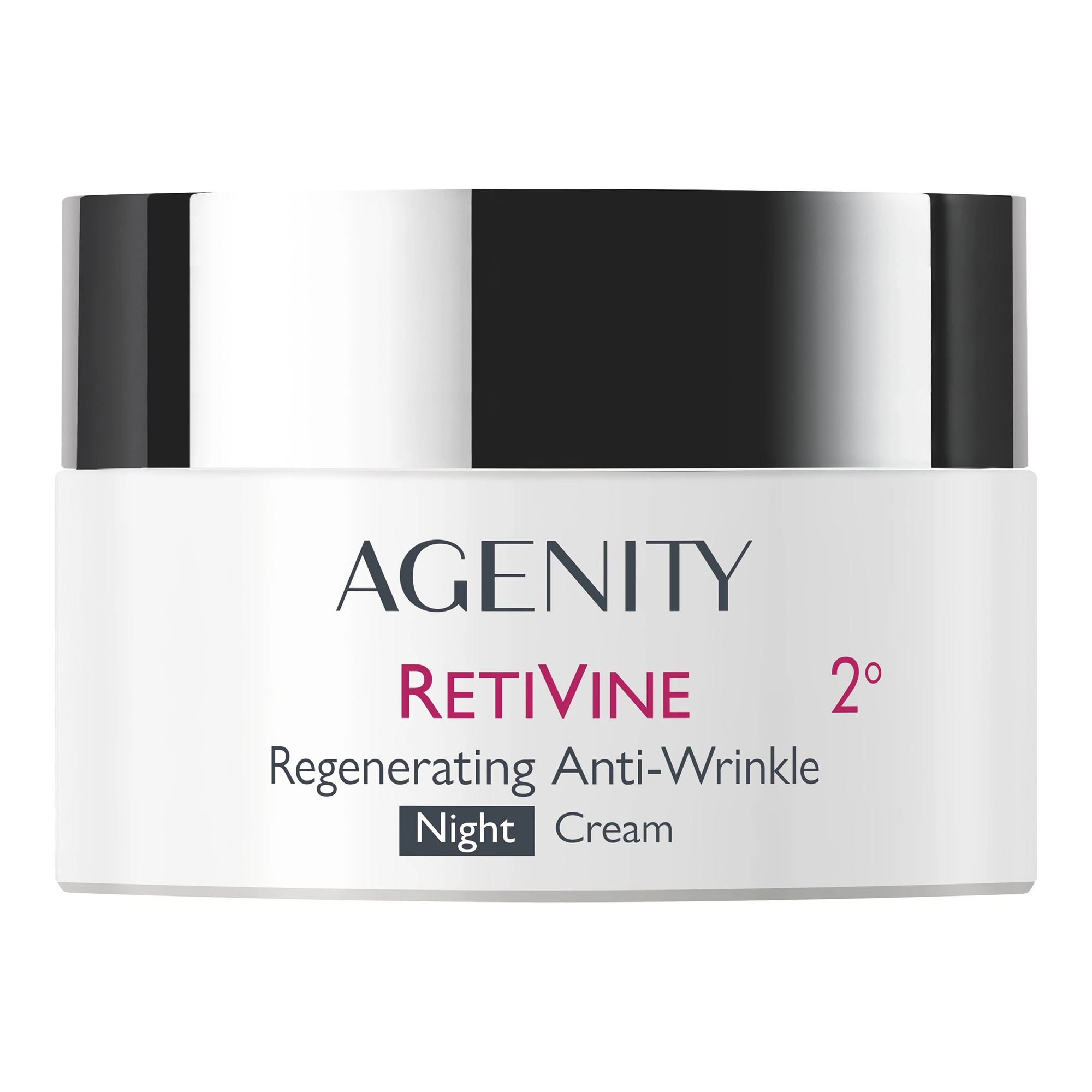 Agenity Retivine 2°, Krem przeciwzmarszczkowy regenerujący na noc, 50 ml