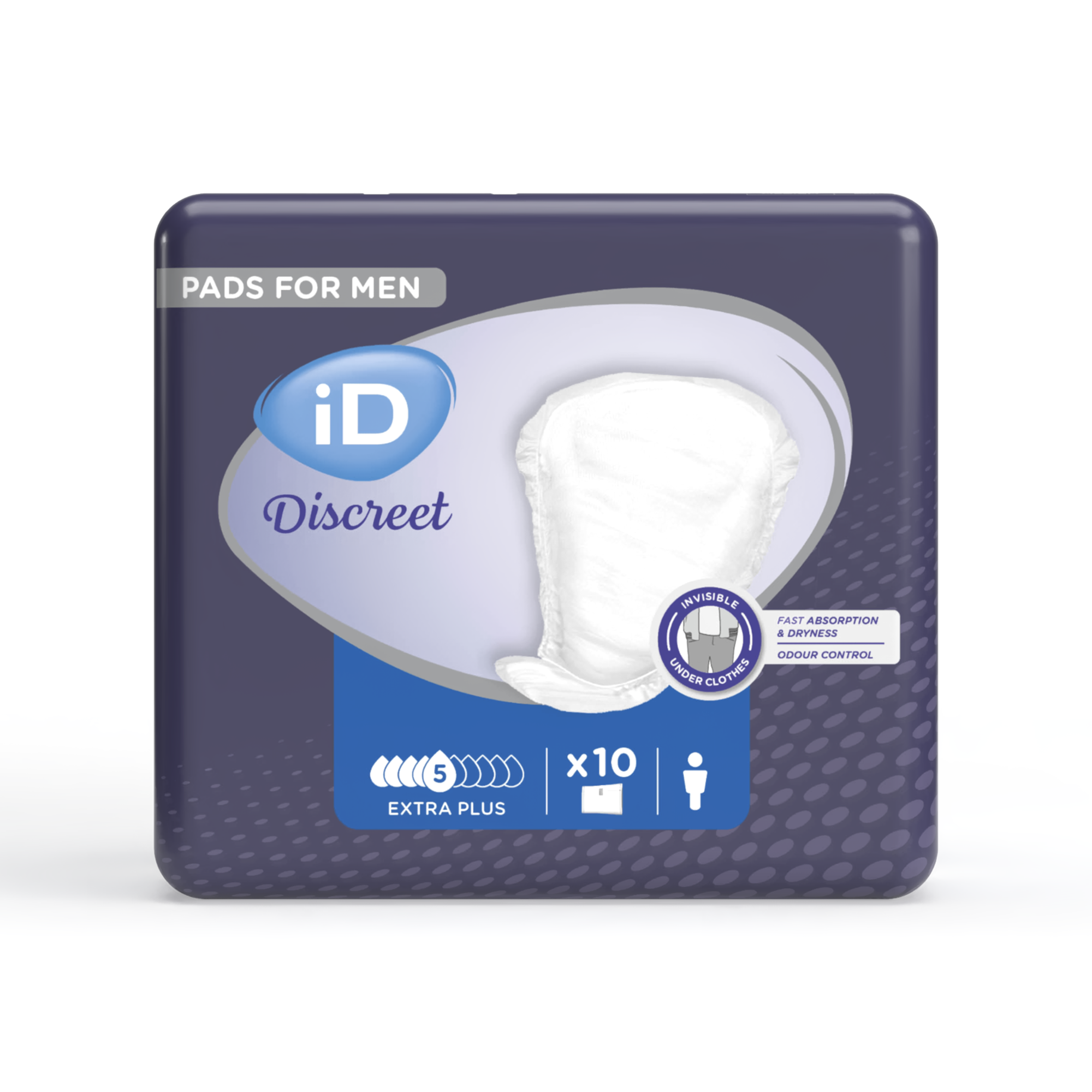 Wkładki urologiczne dla mężczyzn iD Discreet Extra Plus, 10 sztuk zdjęcie