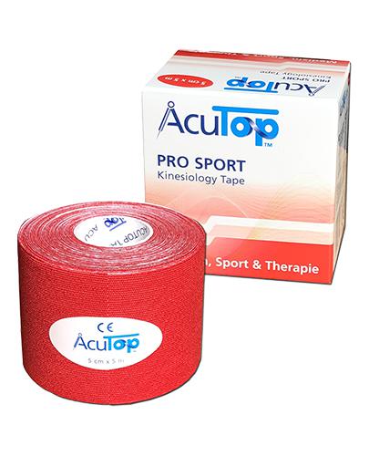 AcuTop Pro Sport Tape 5 cm x 5 m czerwony, 1 szt., cena, wskazania, właściwości zdjęcie