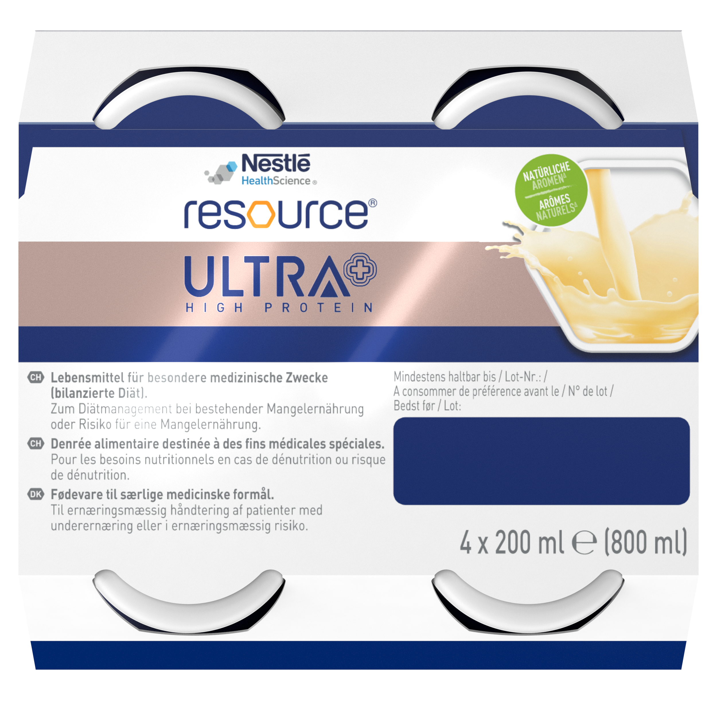Nestle Resource Ultra + Wanilia, 4 x 200 ml