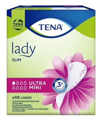 Tena Lady Slim Ultra Mini specjalistyczne wkładki 48 sztuk zdjęcie