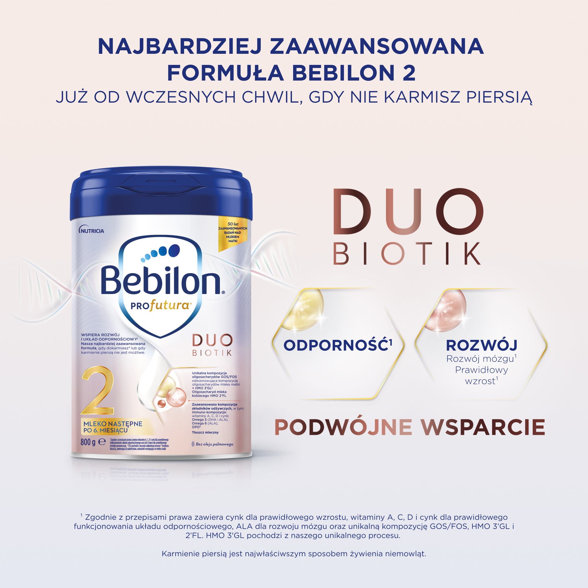 Bebilon PROfutura DUOBIOTIK 2 Mleko następne po 6. miesiącu, 800 g