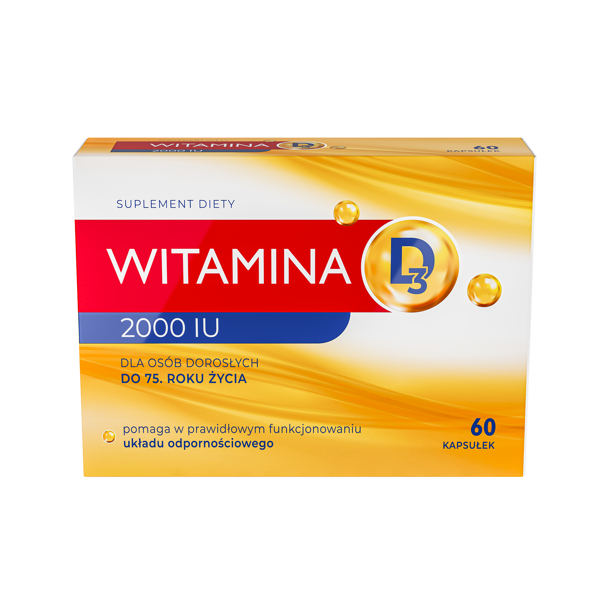 Witamina D3 2000 IU, kapsułki, 60 sztuk