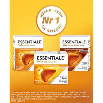 Essentiale Max Na wątrobę 600 mg 30 kapsułek