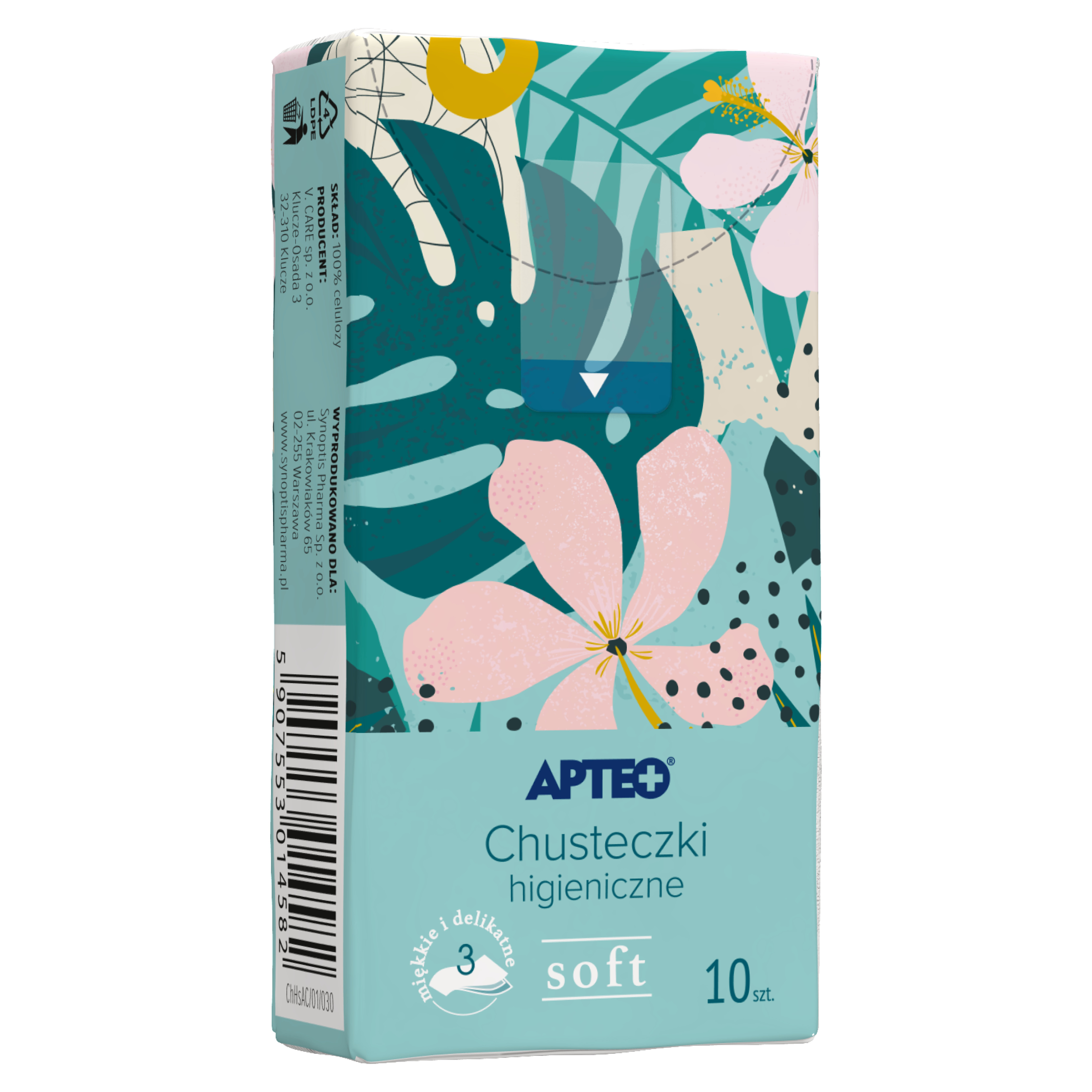Apteo Chusteczki higieniczne Soft 10x 10 sztuk