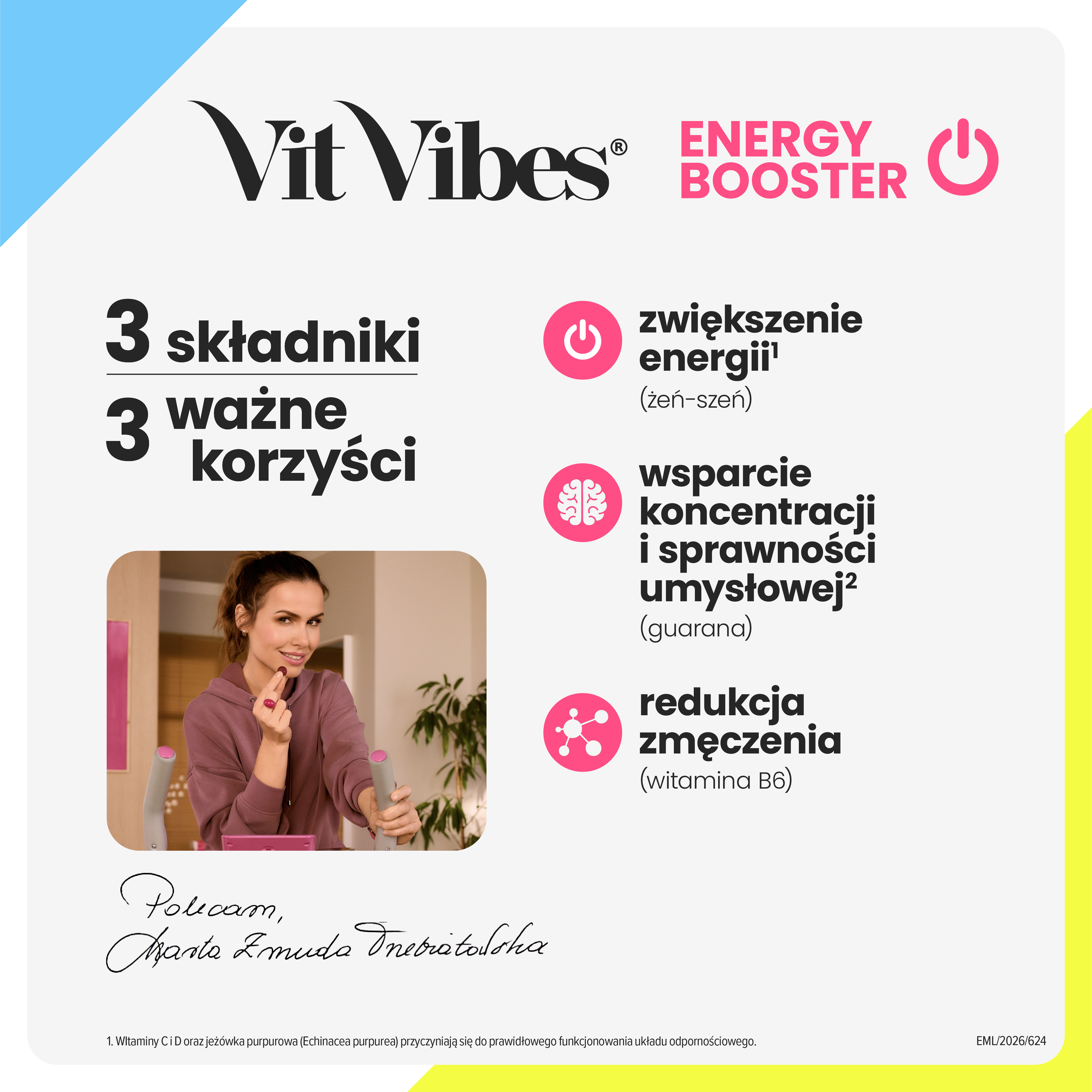 Vit Vibes Energy Booster, żelki, 60 sztuk