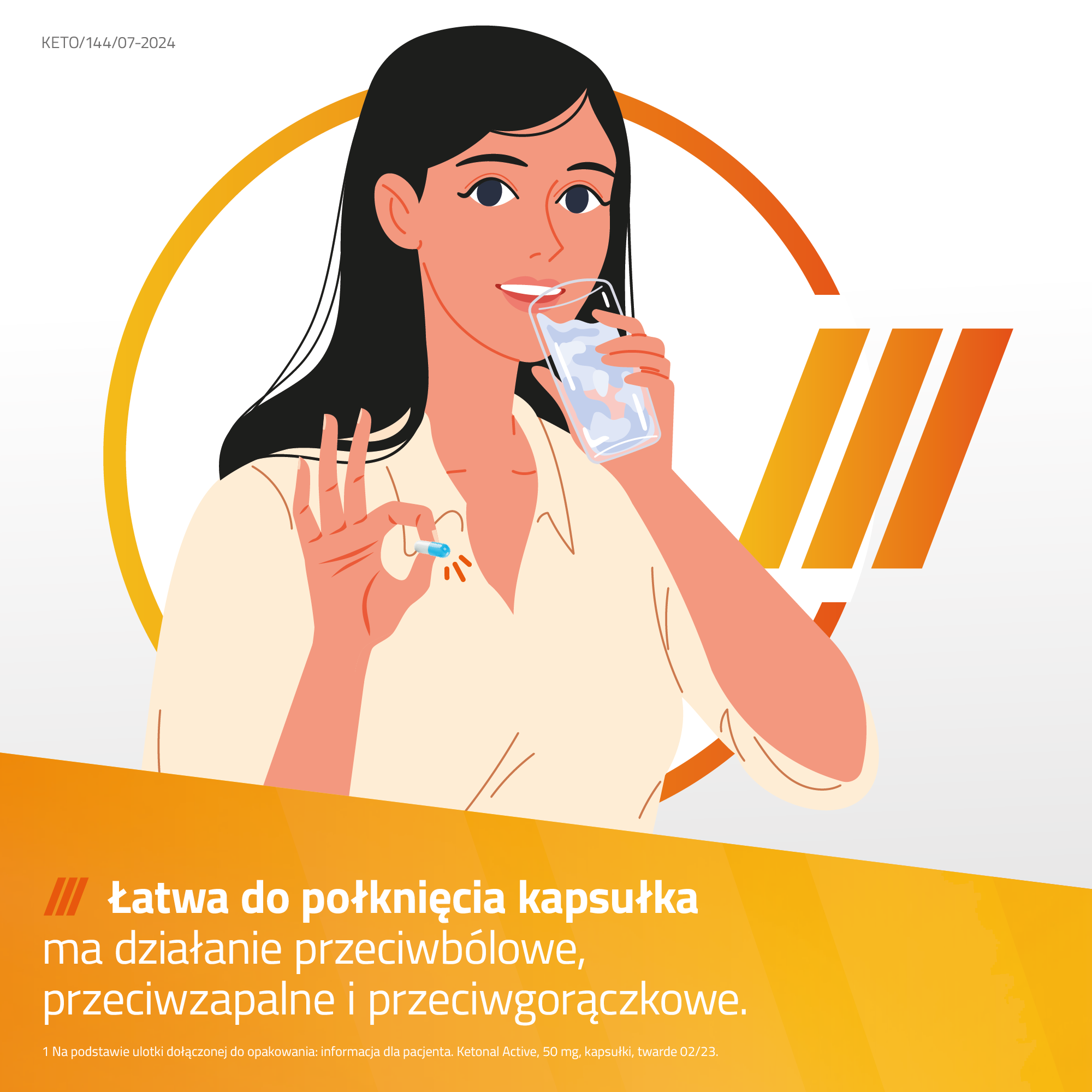 Ketonal Active 50 mg 30 kapsułek twardych